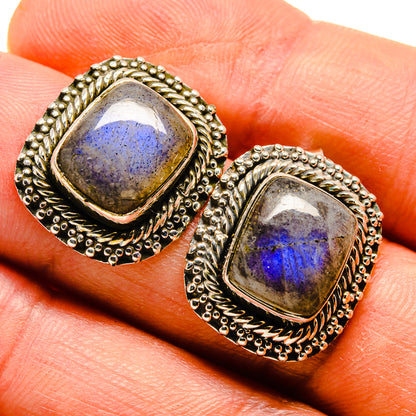 Labradorite Earrings handcrafted by Ana Silver Co - EARR415335