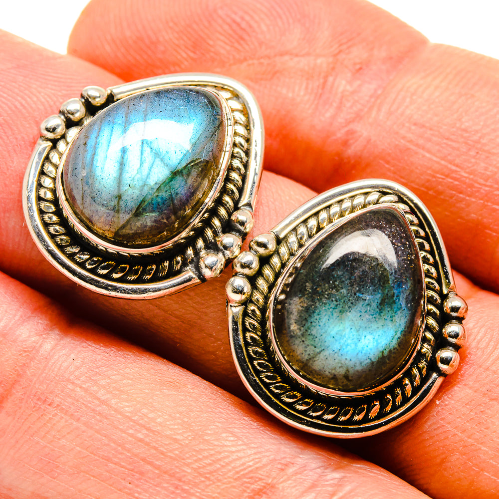 Labradorite Earrings handcrafted by Ana Silver Co - EARR415336