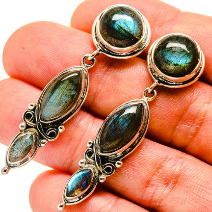 Labradorite Earrings handcrafted by Ana Silver Co - EARR415339