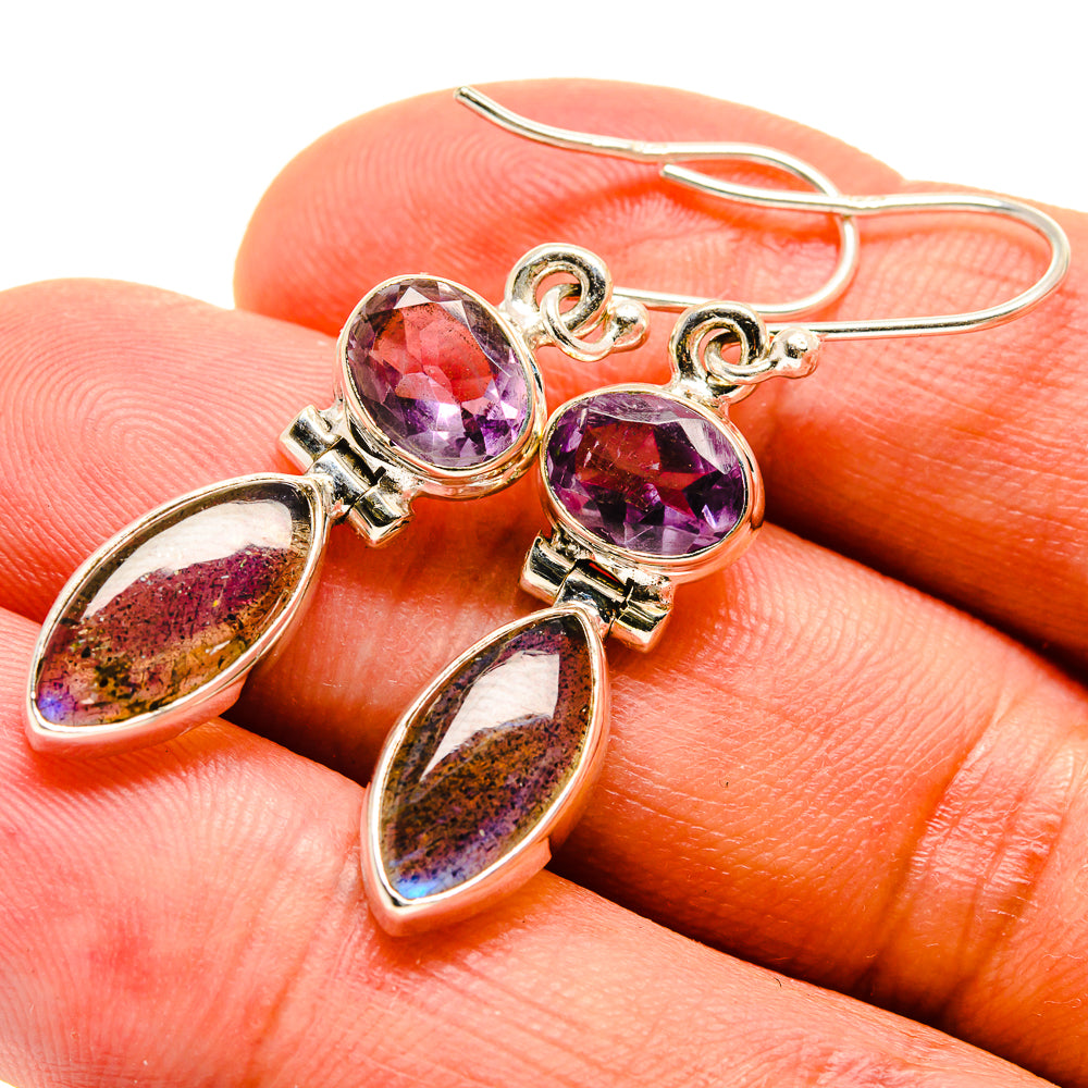 Labradorite Earrings handcrafted by Ana Silver Co - EARR415345