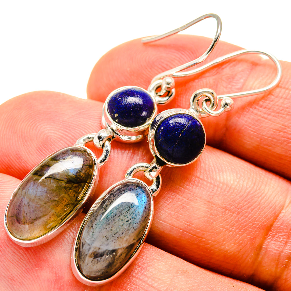 Labradorite Earrings handcrafted by Ana Silver Co - EARR415348