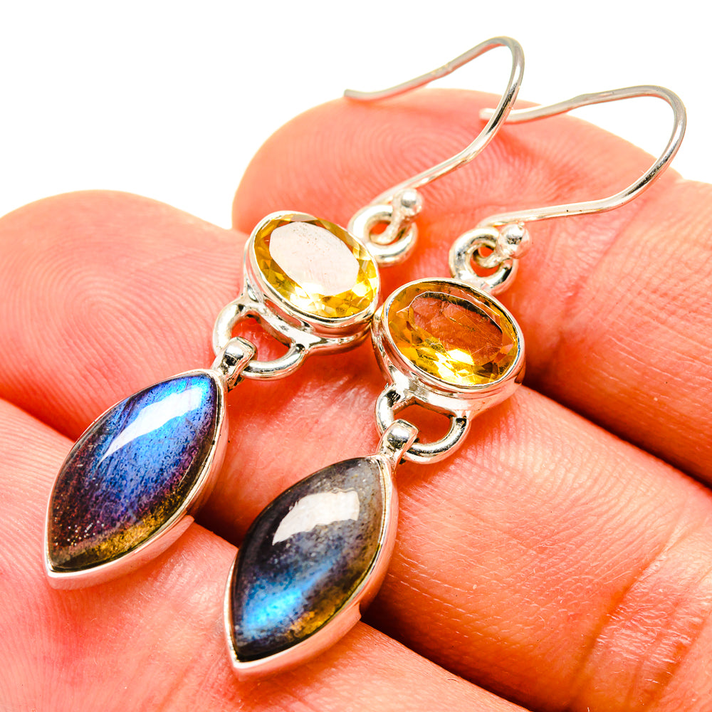 Labradorite Earrings handcrafted by Ana Silver Co - EARR415354