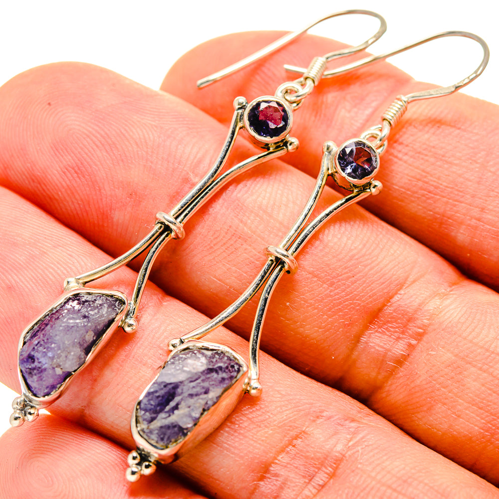 Tanzanite Earrings handcrafted by Ana Silver Co - EARR415358