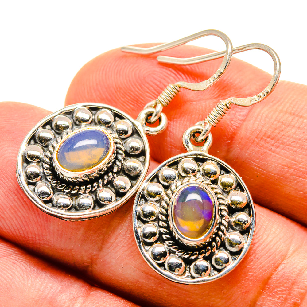 Ethiopian Opal Earrings handcrafted by Ana Silver Co - EARR415359