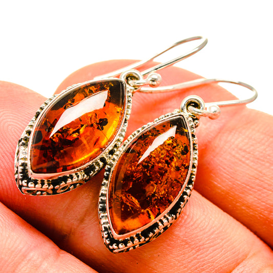 Baltic Amber Earrings handcrafted by Ana Silver Co - EARR415363