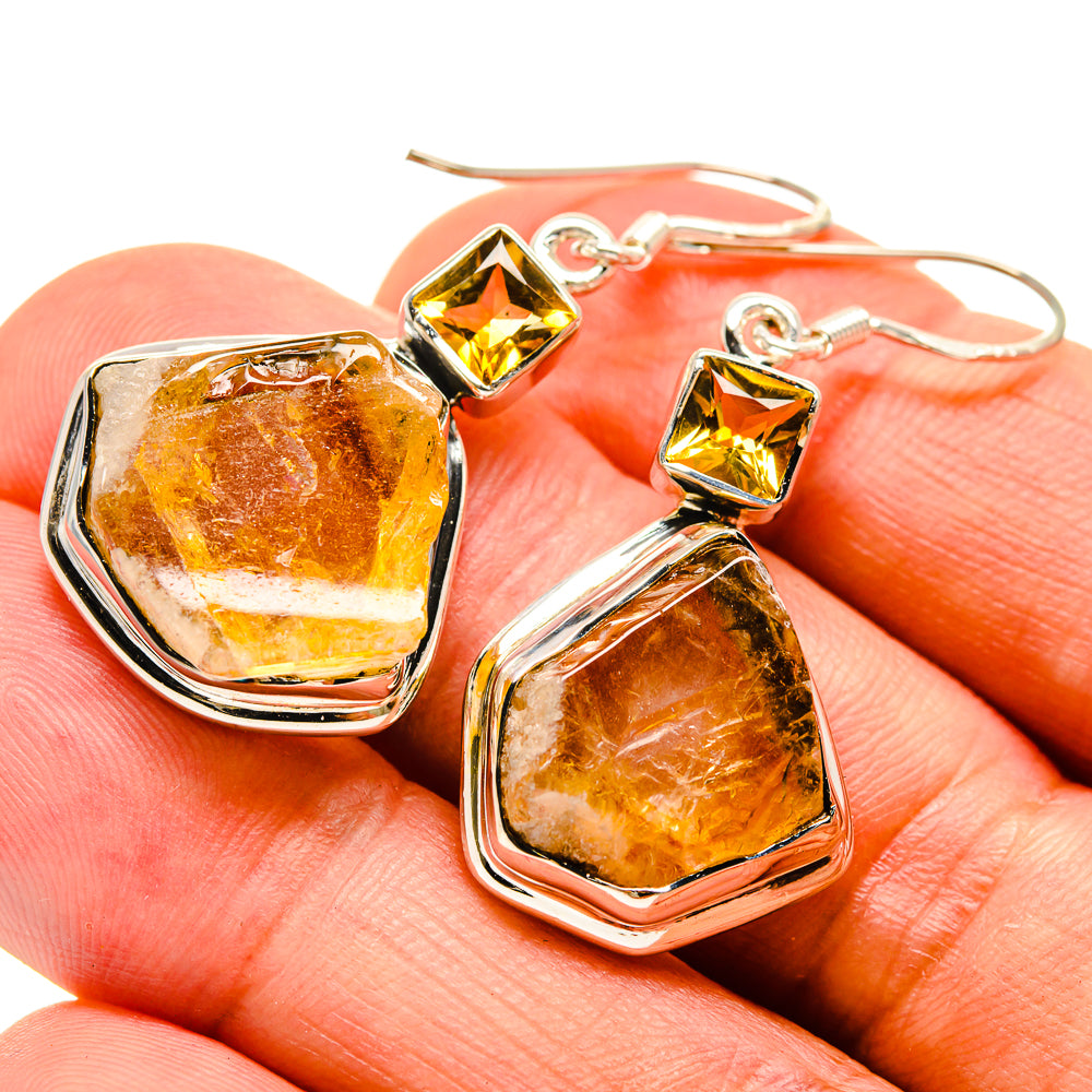 Citrine Earrings handcrafted by Ana Silver Co - EARR415365