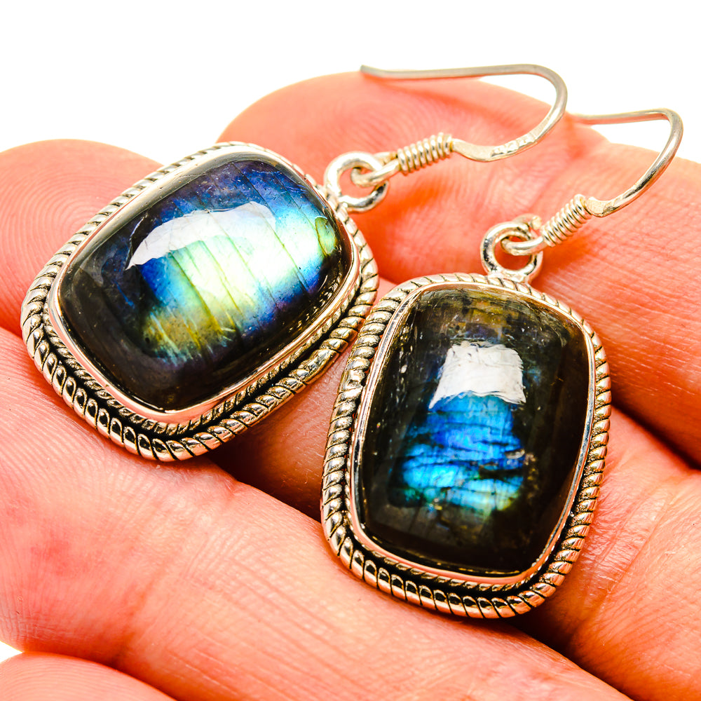 Labradorite Earrings handcrafted by Ana Silver Co - EARR415371