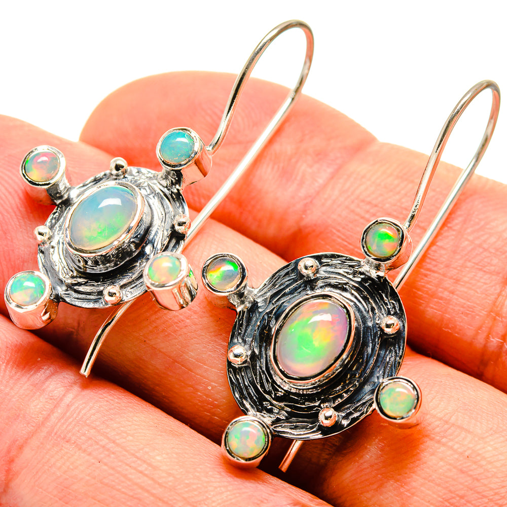 Ethiopian Opal Earrings handcrafted by Ana Silver Co - EARR415372