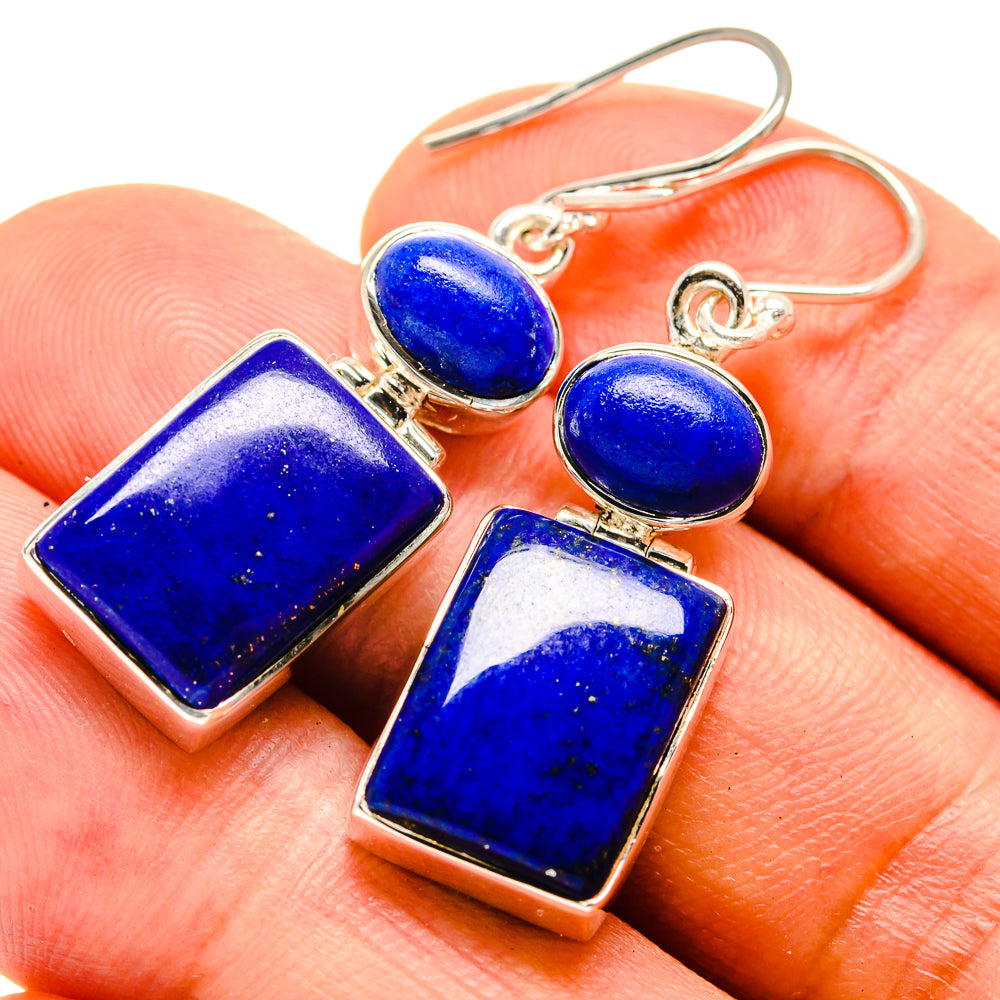 Lapis Lazuli Earrings handcrafted by Ana Silver Co - EARR415379