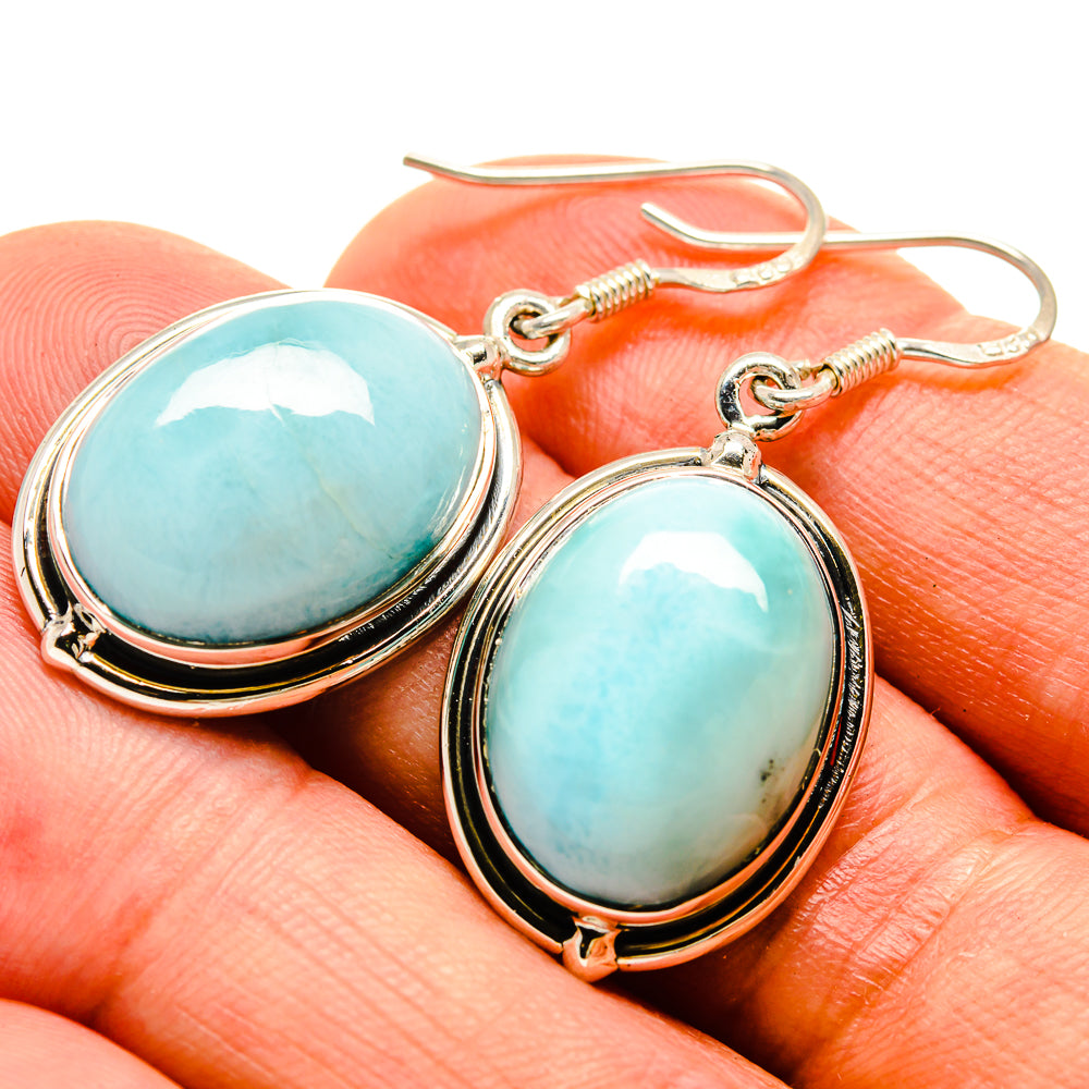 Larimar Earrings handcrafted by Ana Silver Co - EARR415380