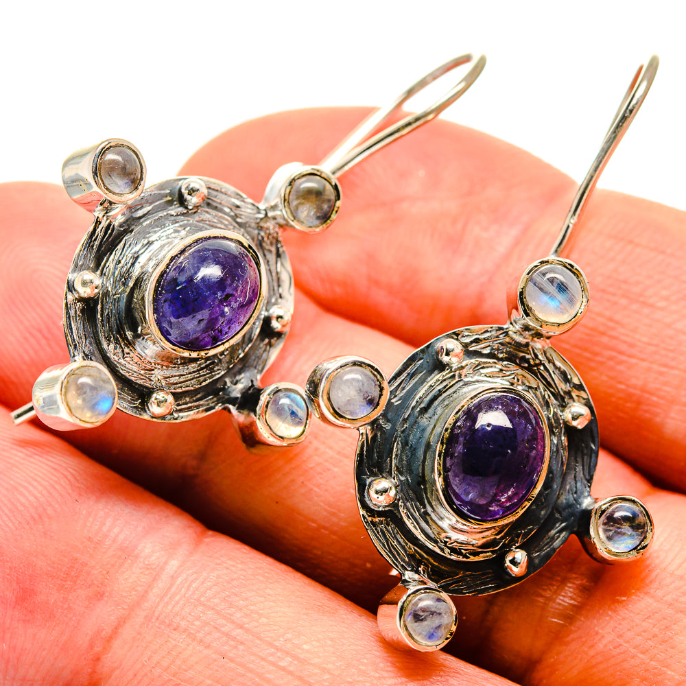 Tanzanite Earrings handcrafted by Ana Silver Co - EARR415388