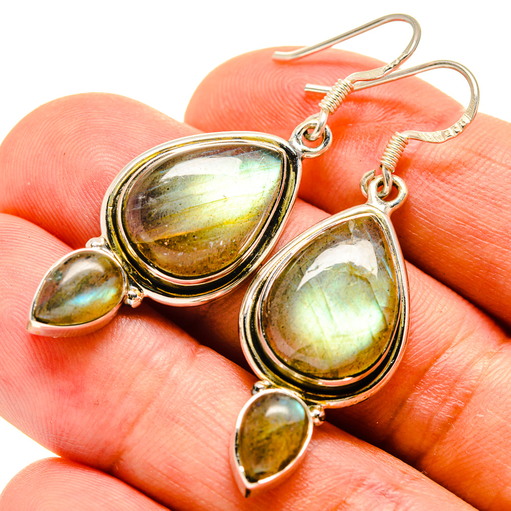 Labradorite Earrings handcrafted by Ana Silver Co - EARR415391