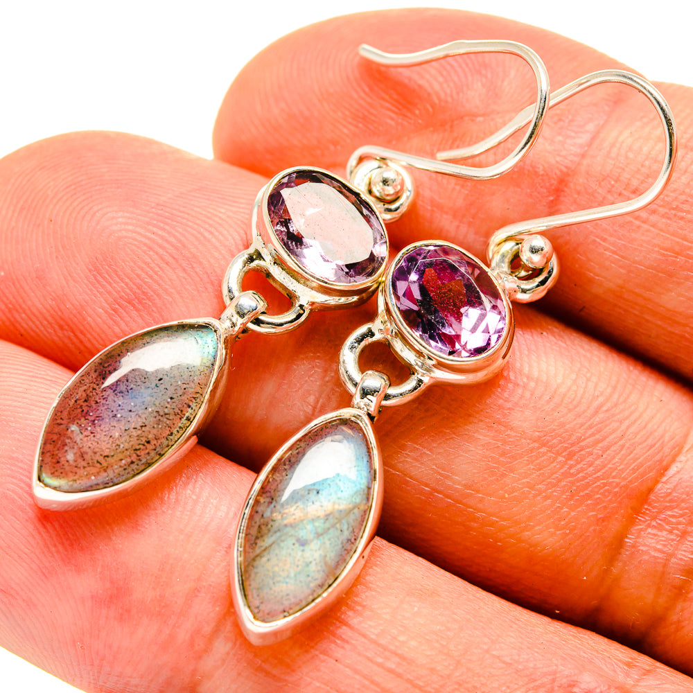 Labradorite Earrings handcrafted by Ana Silver Co - EARR415392