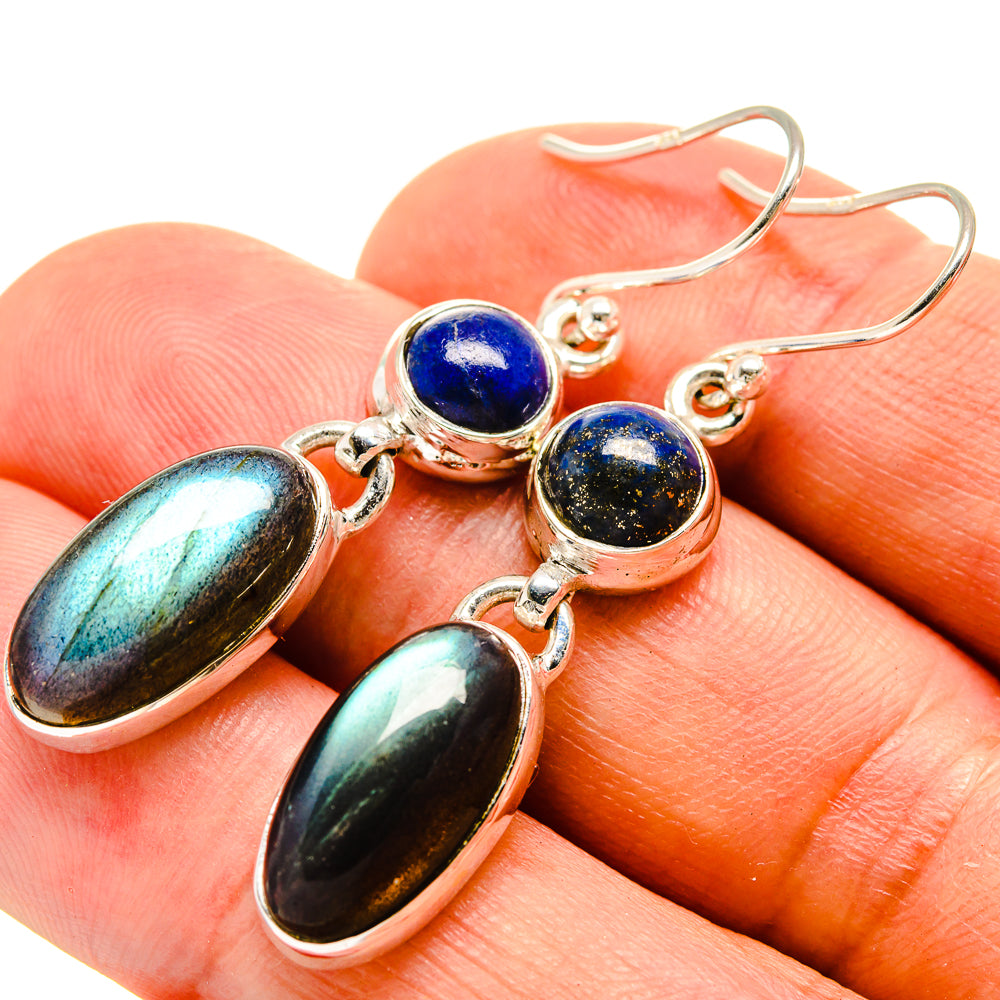 Labradorite Earrings handcrafted by Ana Silver Co - EARR415405