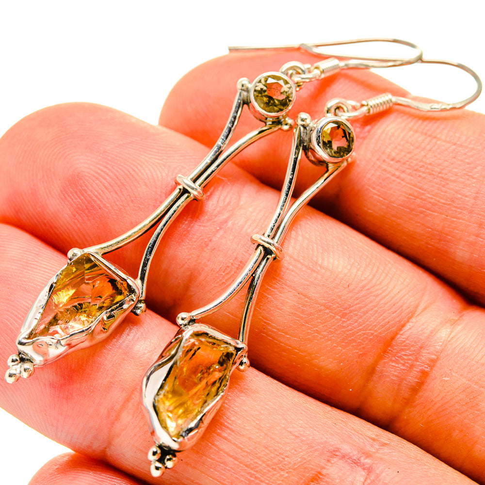 Citrine Earrings handcrafted by Ana Silver Co - EARR415409