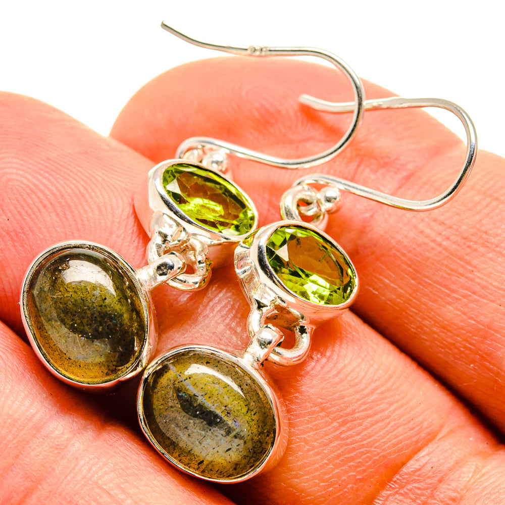 Labradorite Earrings handcrafted by Ana Silver Co - EARR415410