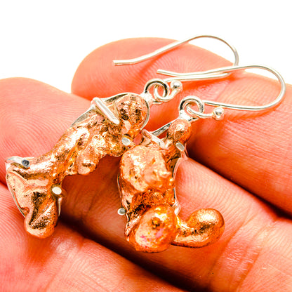 Splash Copper Earrings handcrafted by Ana Silver Co - EARR415414