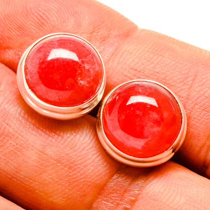 Pink Agate Earrings handcrafted by Ana Silver Co - EARR415416
