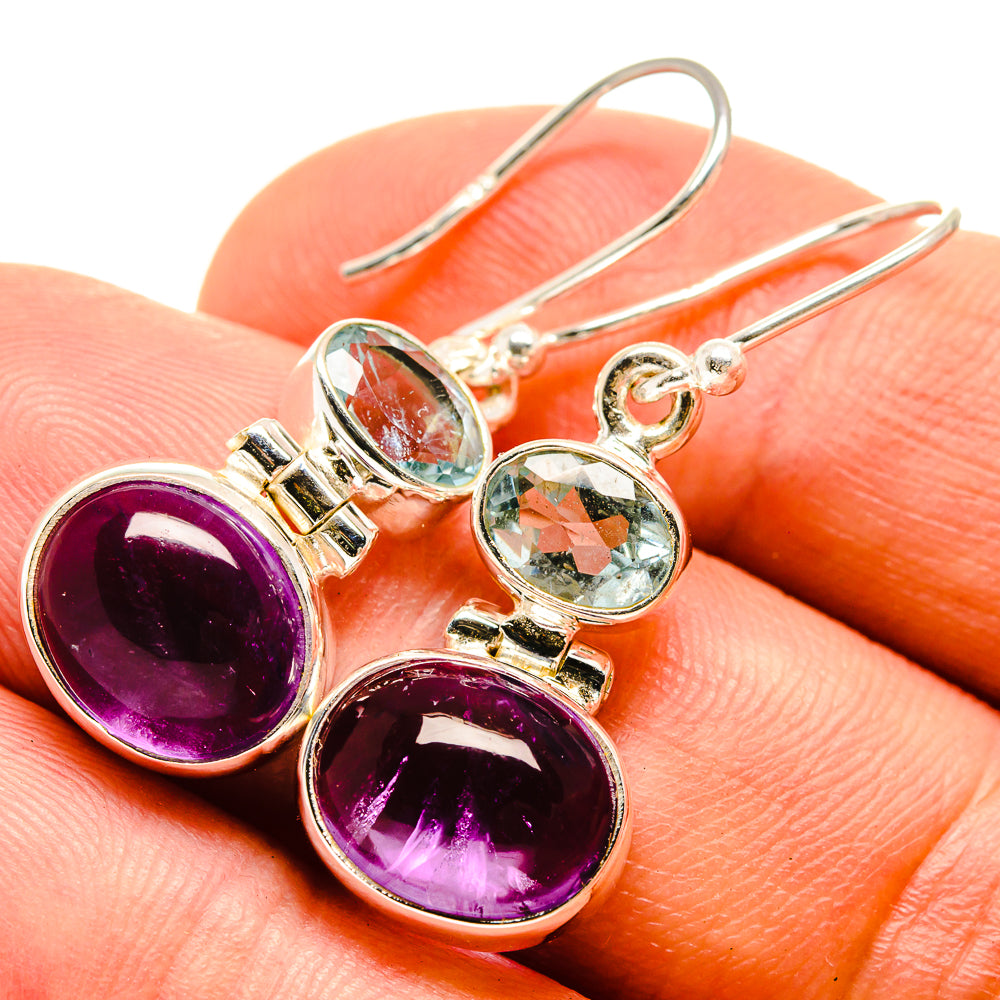 Amethyst Earrings handcrafted by Ana Silver Co - EARR415419