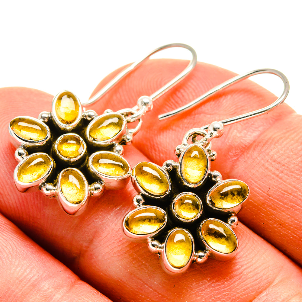 Citrine Earrings handcrafted by Ana Silver Co - EARR415423