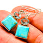 Arizona Turquoise Earrings handcrafted by Ana Silver Co - EARR415433