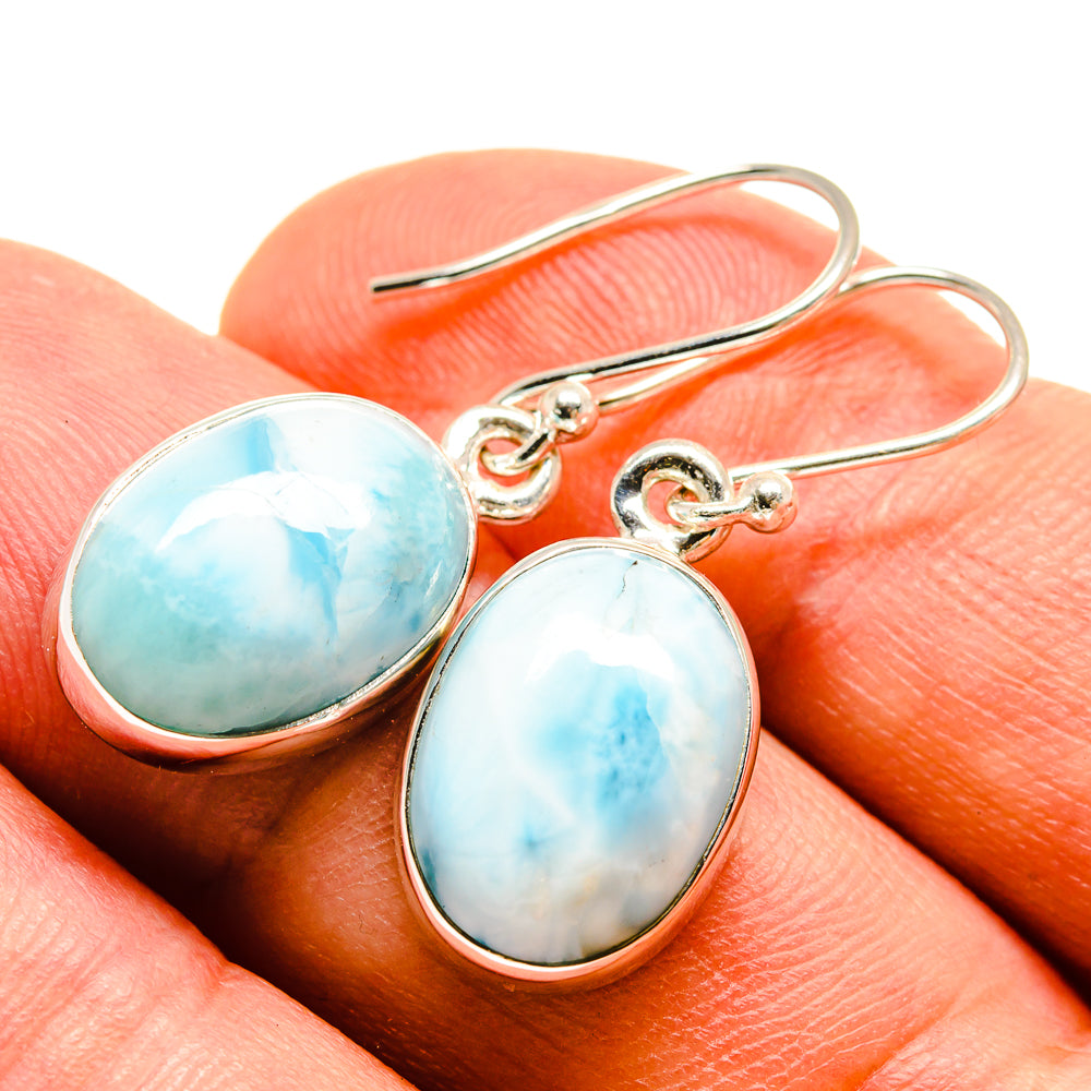 Larimar Earrings handcrafted by Ana Silver Co - EARR415438