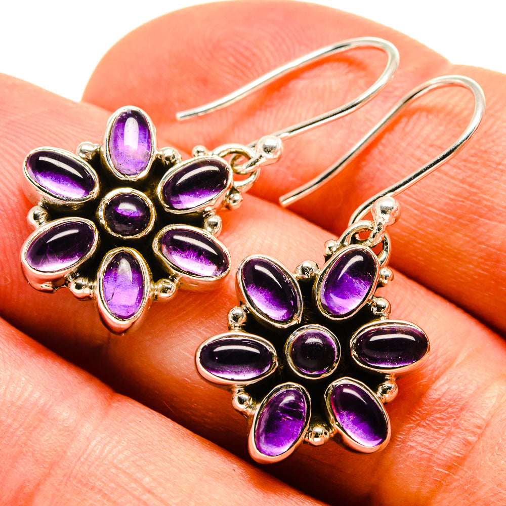 Amethyst Earrings handcrafted by Ana Silver Co - EARR415442
