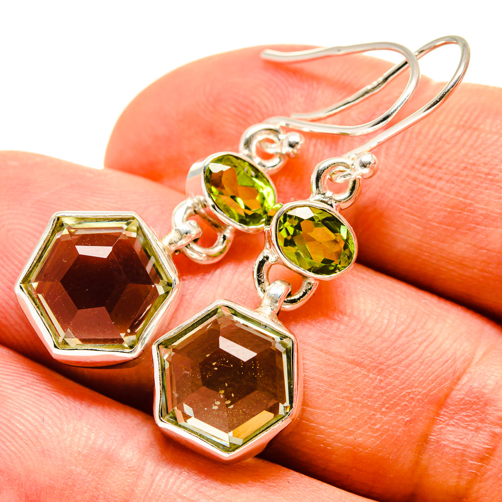 Prehnite Earrings handcrafted by Ana Silver Co - EARR415443