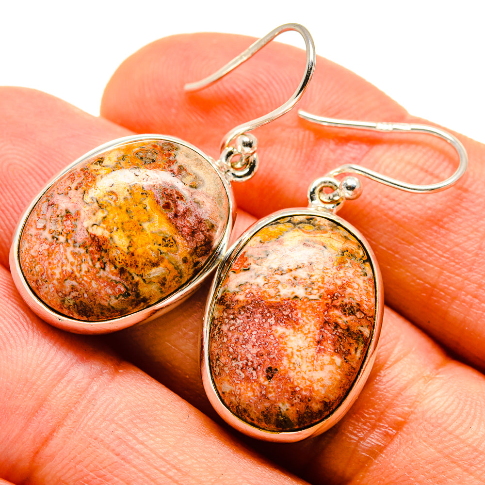 Ocean Jasper Earrings handcrafted by Ana Silver Co - EARR415453