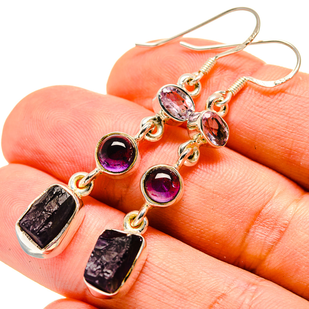 Amethyst Earrings handcrafted by Ana Silver Co - EARR415459