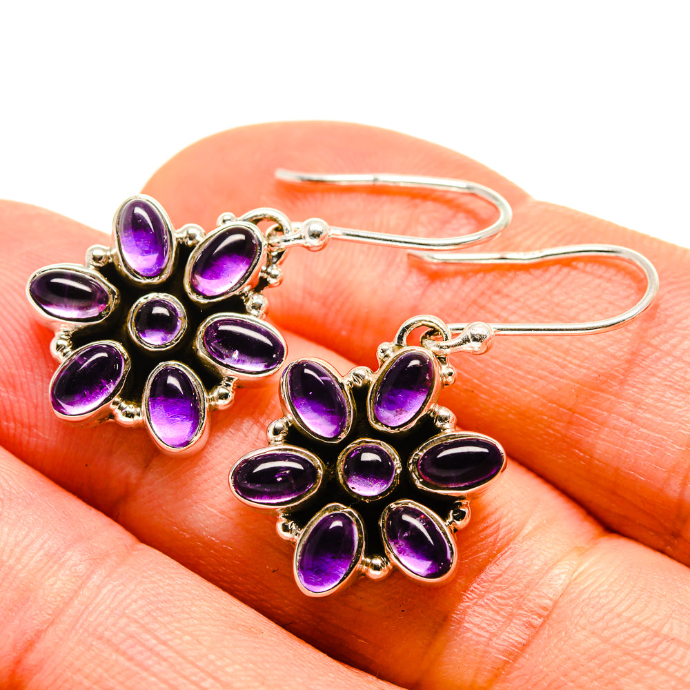 Amethyst Earrings handcrafted by Ana Silver Co - EARR415464