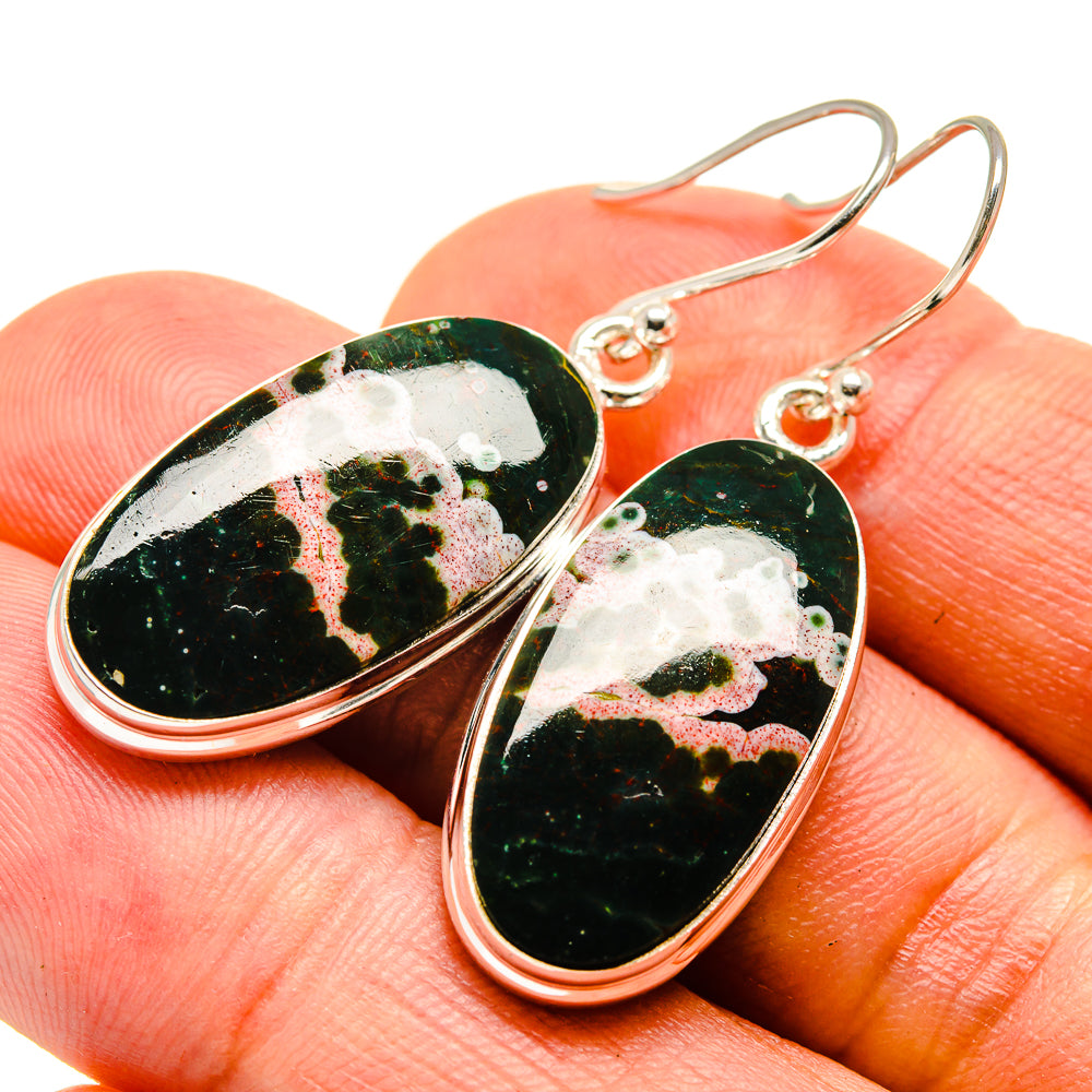 Ocean Jasper Earrings handcrafted by Ana Silver Co - EARR415468