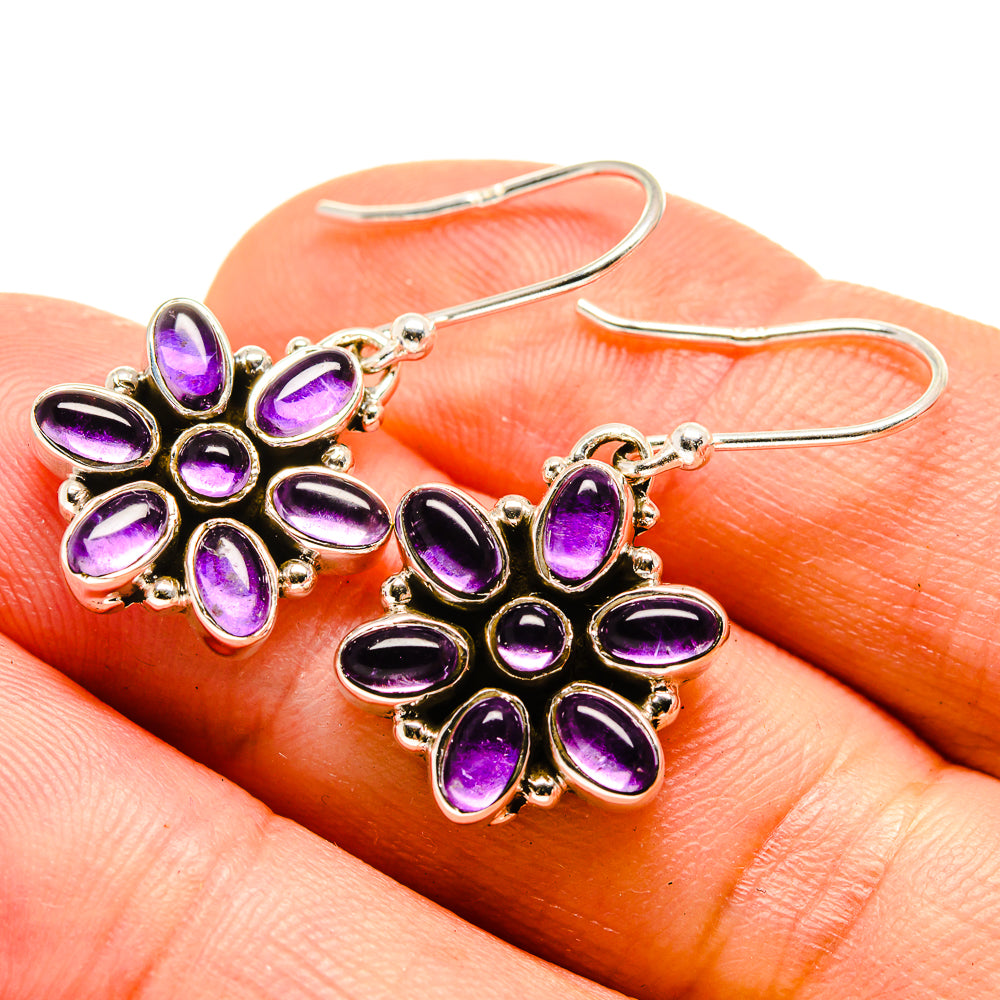 Amethyst Earrings handcrafted by Ana Silver Co - EARR415477