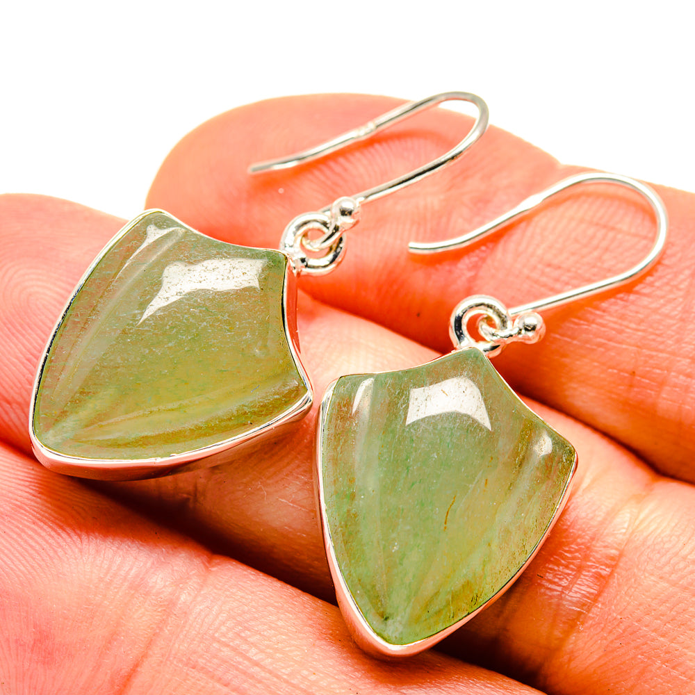 Prehnite Earrings handcrafted by Ana Silver Co - EARR415480