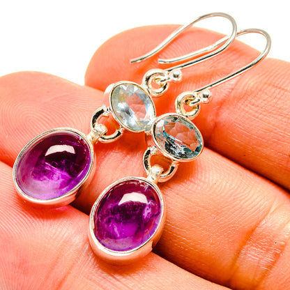 Amethyst Earrings handcrafted by Ana Silver Co - EARR415487