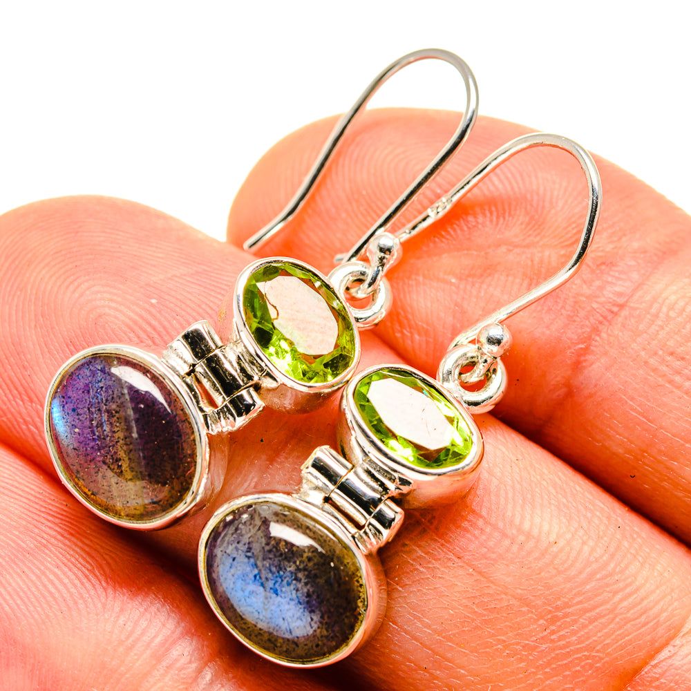 Labradorite Earrings handcrafted by Ana Silver Co - EARR415489