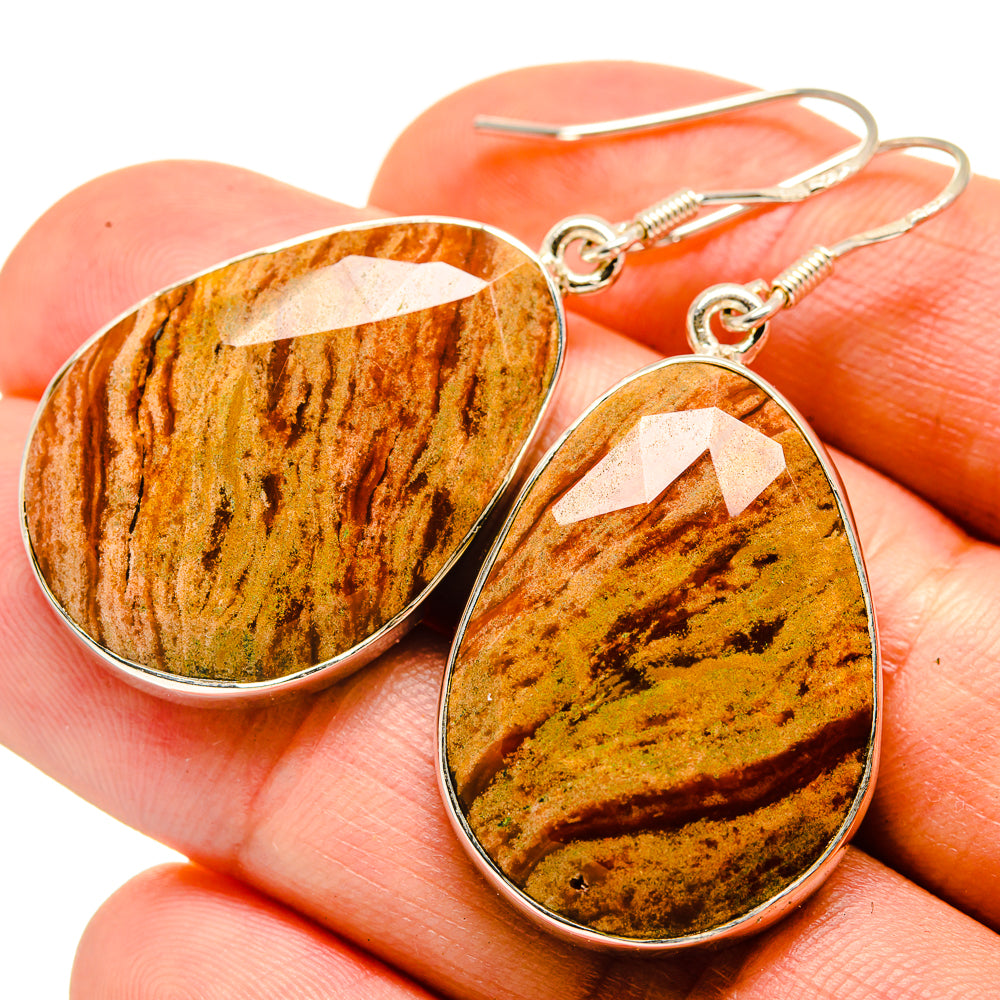 Ocean Jasper Earrings handcrafted by Ana Silver Co - EARR415491