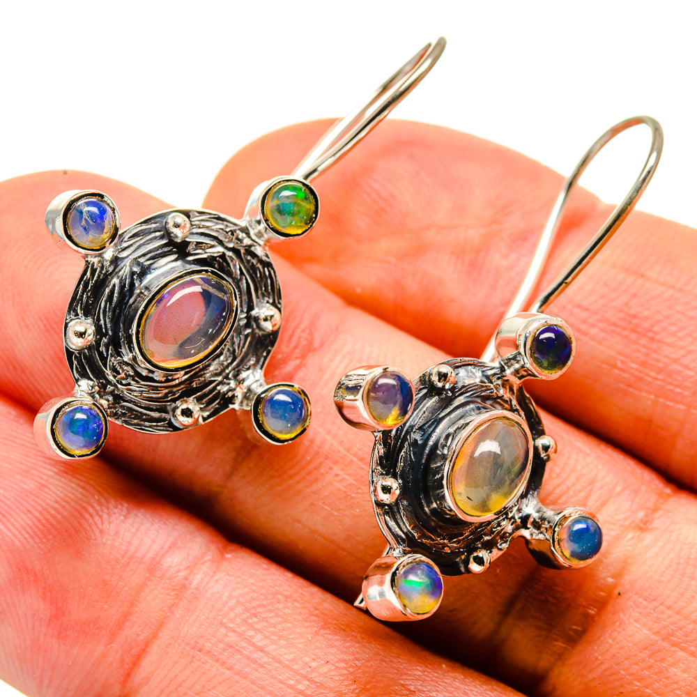 Ethiopian Opal Earrings handcrafted by Ana Silver Co - EARR415493