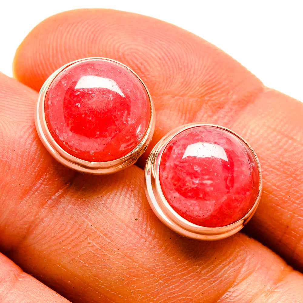 Rhodochrosite Earrings handcrafted by Ana Silver Co - EARR415499