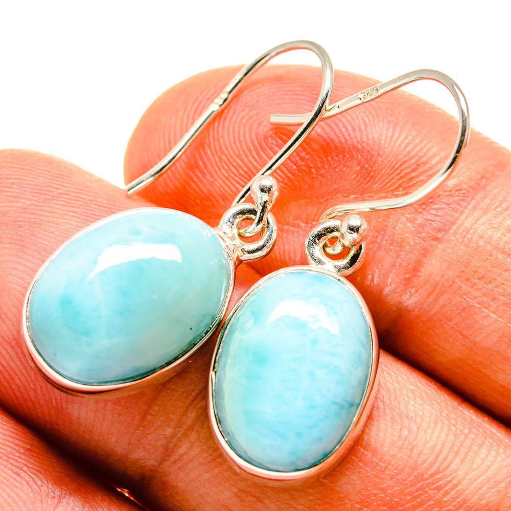 Larimar Earrings handcrafted by Ana Silver Co - EARR415509
