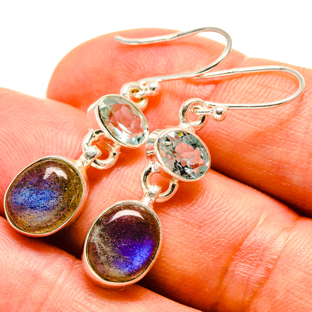 Labradorite Earrings handcrafted by Ana Silver Co - EARR415514