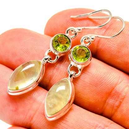Prehnite Earrings handcrafted by Ana Silver Co - EARR415520