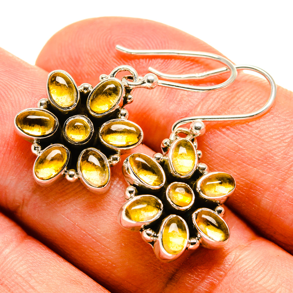 Citrine Earrings handcrafted by Ana Silver Co - EARR415522