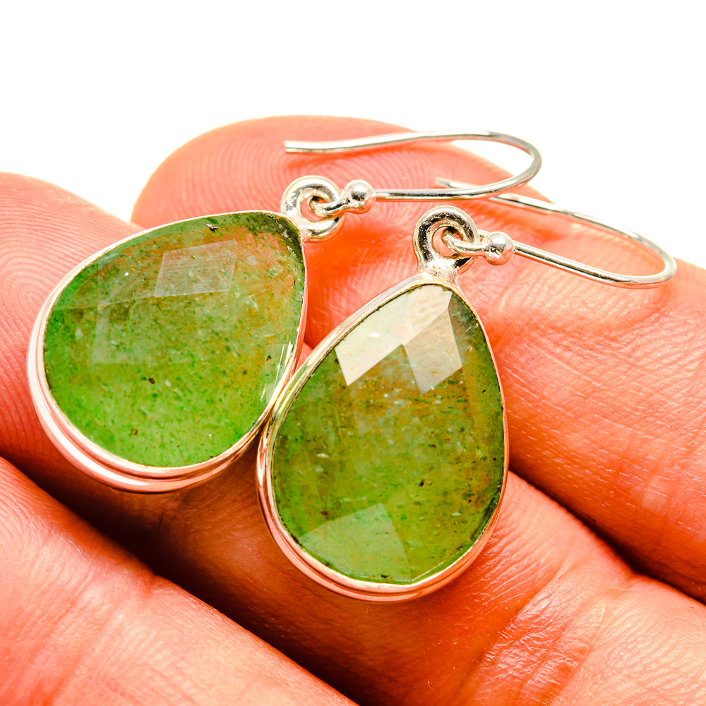 Prehnite Earrings handcrafted by Ana Silver Co - EARR415524