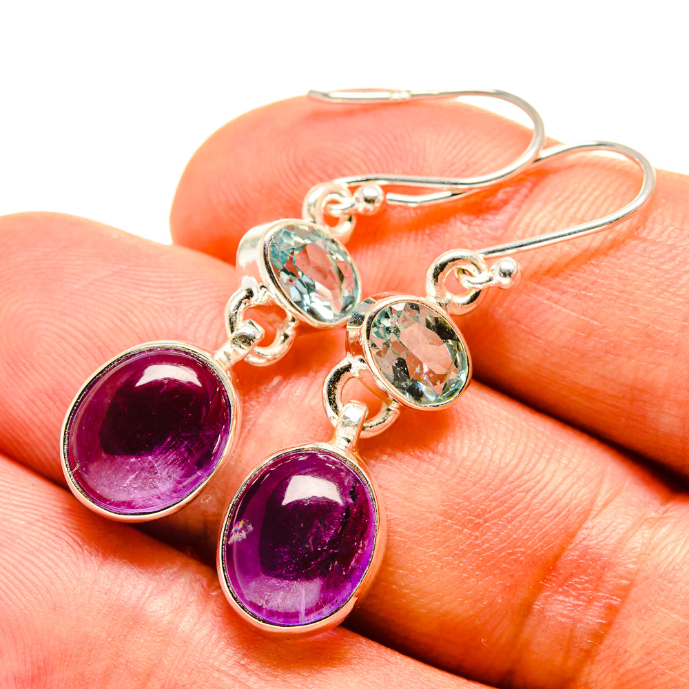 Amethyst Earrings handcrafted by Ana Silver Co - EARR415525