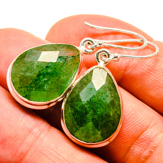Green Aventurine Earrings handcrafted by Ana Silver Co - EARR415527