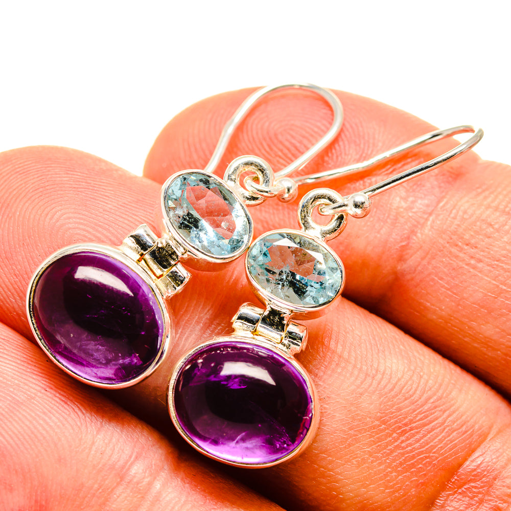 Amethyst Earrings handcrafted by Ana Silver Co - EARR415529