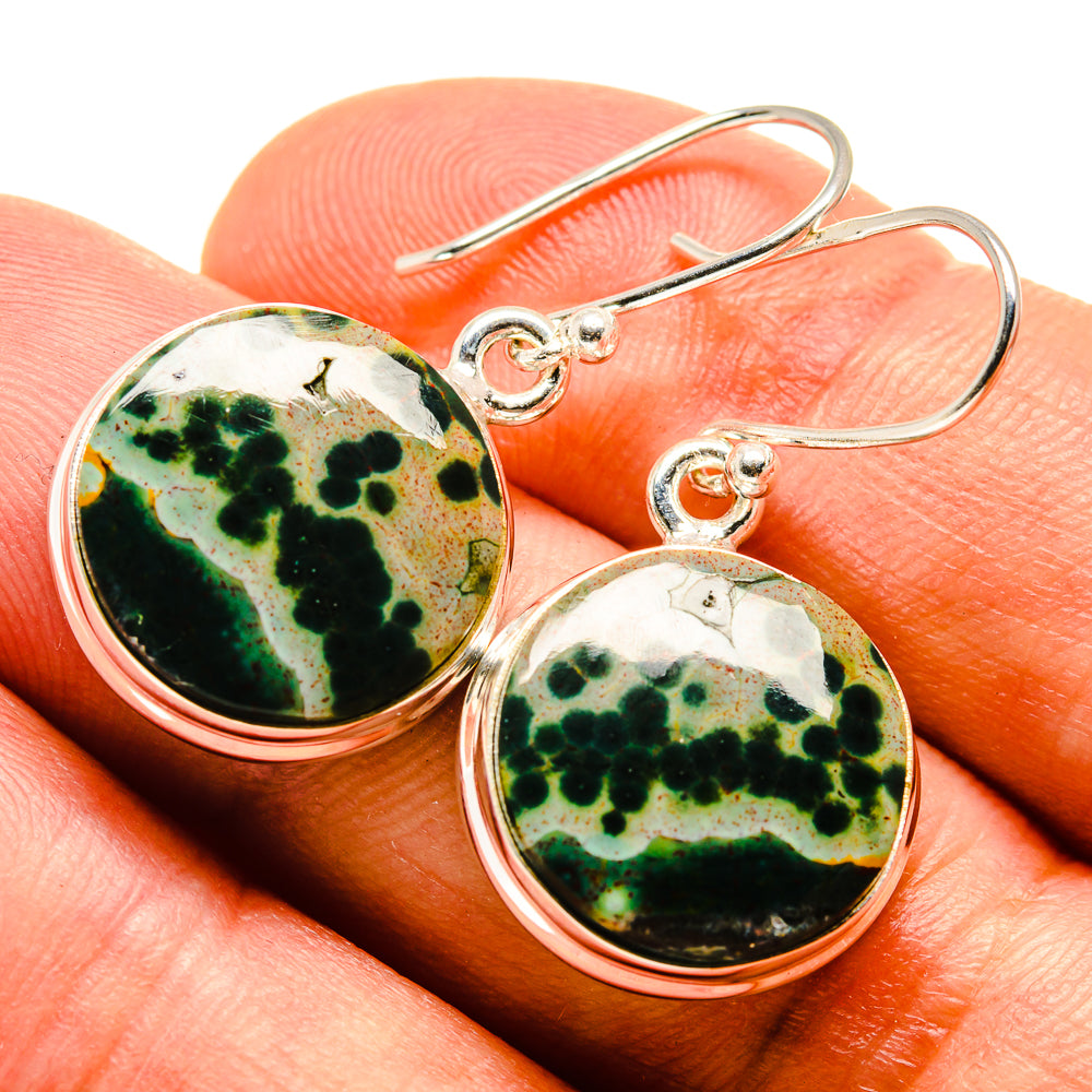 Ocean Jasper Earrings handcrafted by Ana Silver Co - EARR415530