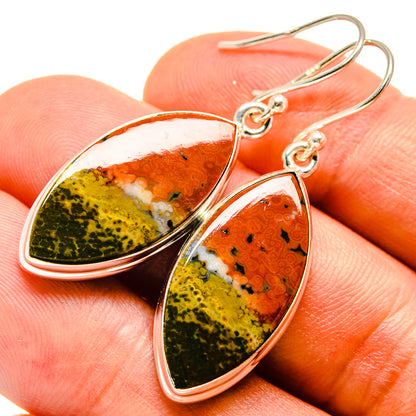 Ocean Jasper Earrings handcrafted by Ana Silver Co - EARR415534