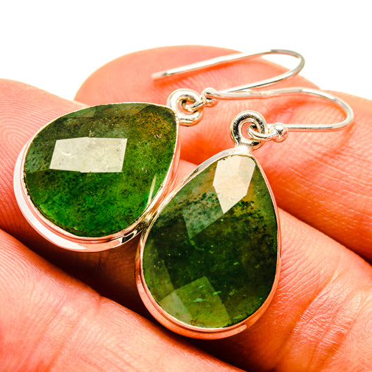 Green Aventurine Earrings handcrafted by Ana Silver Co - EARR415537